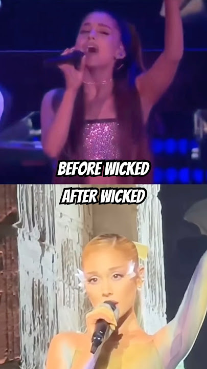 Ariana Grande’s voice Before and After Wicked training #arianagrande #wicked #vocal