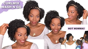 New CurlMix 4 Step Wash N Go|Type 4 hair| Will my daughters like my hair?👀 🤩