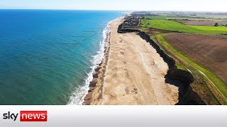 Coastal homes under threat from rising sea levels