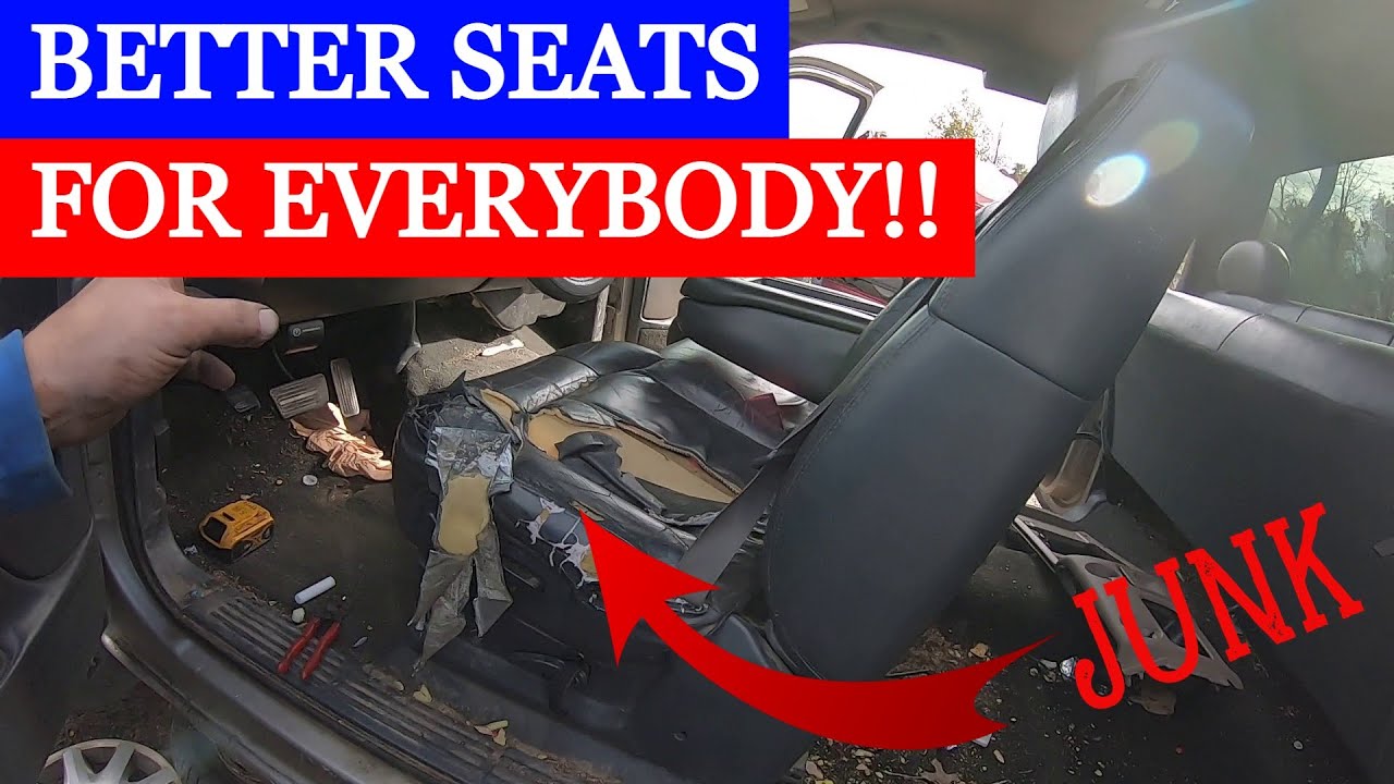 SIMPLE TRICK for JUNKYARD power seat REMOVAL!! YouTube