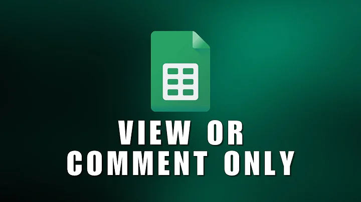 ⭐ SMART TIPS: [Google Sheets] How To Edit View Only And Comment Only Files In Google Sheets.