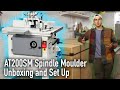 Axminster Trade AT200SM Spindle Moulder Unboxing and Set Up! (Honest Review) Plus Mobile Base!