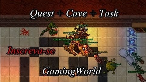 Tibia upando level 20 - 50 free account + Quest~ hunts e caves do tibia