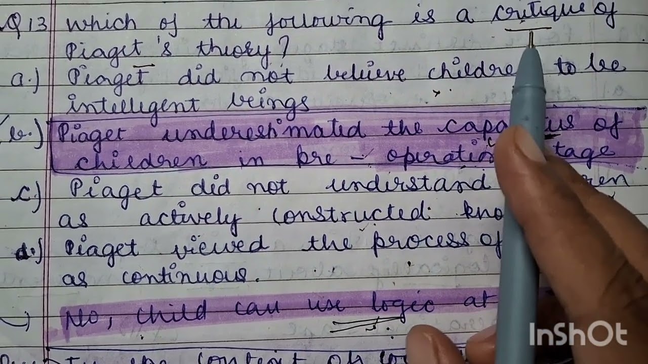 Radhe Radhe 🙏Piaget Theory & Learning Disabilities II Ctet Notes Discussions Series 