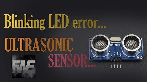 Removing blinking led error in ultrasonic sensor program | full code explanation in hindi..