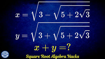 A Very Amazing Olympiad Square Root Algebra Problem | Math Olympiad