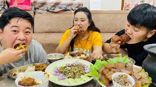 Special Mukbang with BALA HIJAM 2023 | Tangkhul Pork, Thambou Singju, Chicken BBQ | Meitei Mukbang