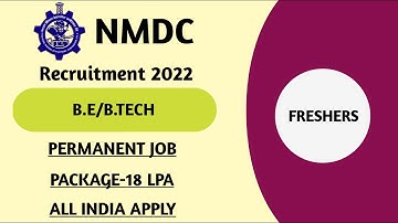 NMDC RECRUITMENT 2022 | NMDC EXECUTIVE TRAINEE RECRUITMENT 2022| NMDC EXECUTIVE TRAINEE ONLINE FORM
