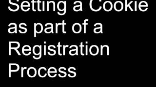 Registration Cookie