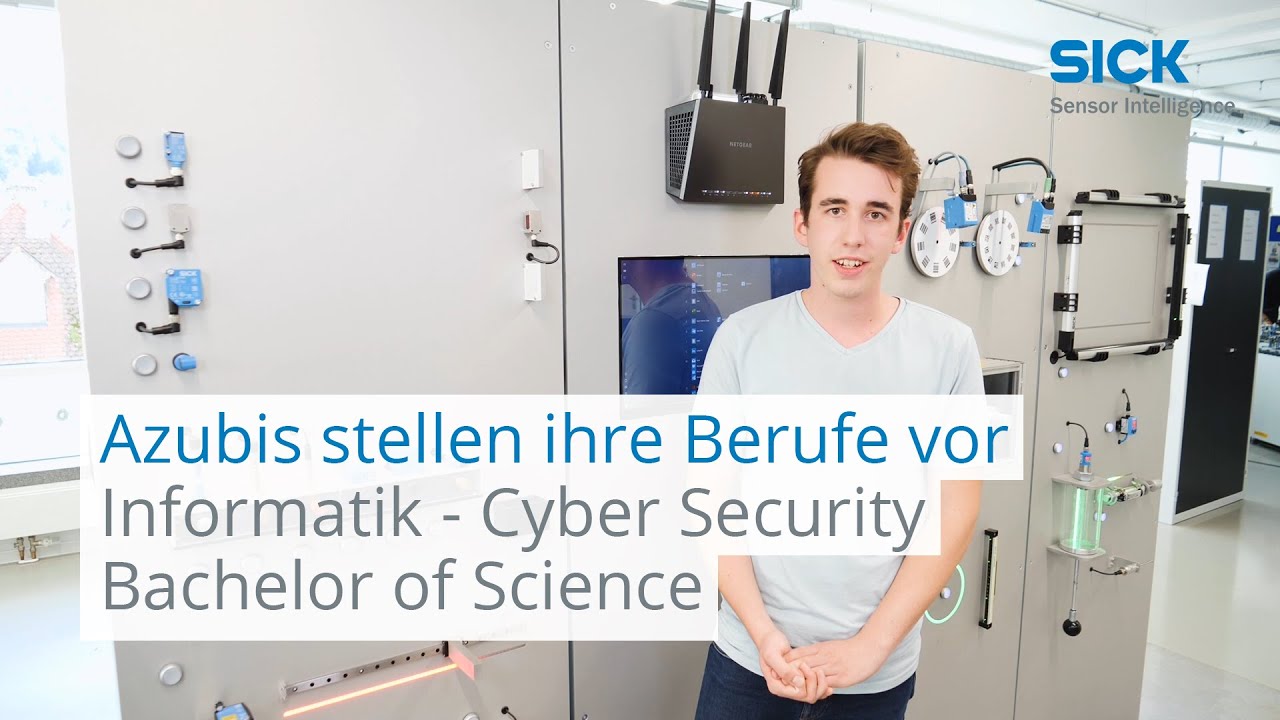 SICK-Azubis stellen ihre Berufe vor: Bachelor of Science* - Informatik – Cyber Security | SICK AG