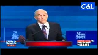 Ron Paul Booed For Mentioning Golden Rule Then Cheered - SC Debate 1-16-2012