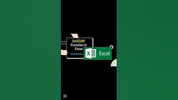 DATEDIF Formula in Excel | MS EXCEL