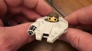 Funko Bitty Pop Star Wars! Han Solo And The Millennium Falcon Unboxing Stop Motion 