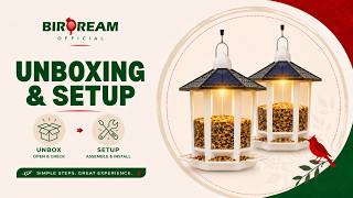 Birdream Solar Bird Feeder Unboxing &amp; Setup