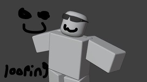 How to loop Idles, Walks, Etc - Roblox Blender Animation (Check description for steps)