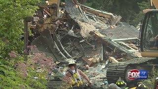 Building razed following massive fire at school in Richmond