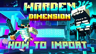 How to Import Warden Dimension In Minecraft pe | Minecraft pe | #minecraft #minecraftpe screenshot 3