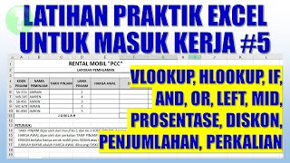 Latihan Praktik Excel Untuk Masuk Kerja  #5