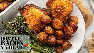 Baked Chicken and Potatoes (Wire Rack Method!) by Dont Go Bacon My Heart 3,519 views 2 years ago 56 seconds