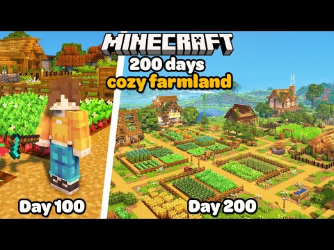 I Spent 200 Days Building the Ultimate Cozy Farm in Minecraft