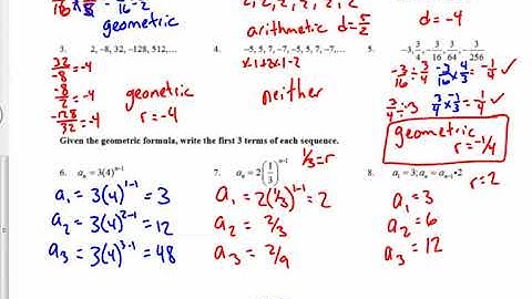 Unit 8 Lesson 2   VIDEO   Geometric Sequences docx