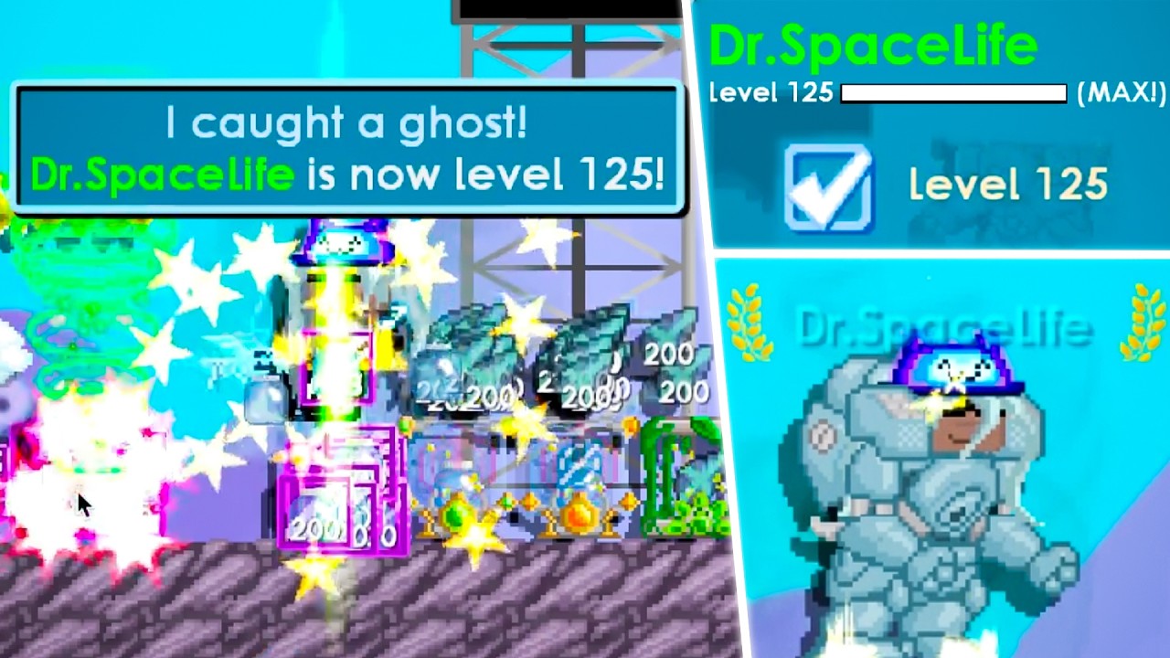 GETTING MAX LEVEL 125 IN 1 DAY GROWTOPIA!