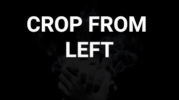 Crop from left shortcut key in VLC Player