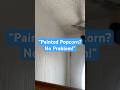 This Is How We Remove a Painted Popcorn Ceiling, Smooth It, and Prepare It for Painting.#shorts #diy