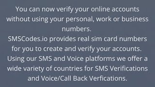 Cheap SMS  Codes Verification [ 2025 ]