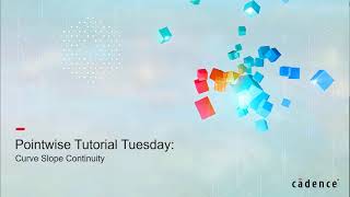 Curve Slope Continuity Tools In Pointwise