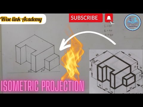 Engineering Drawing: Manual Isometric Projection Example - YouTube