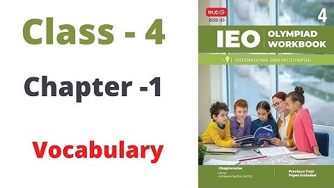 IEO ~  International  English Olympiad |  Class - 4 | C - 1 | Vocabulary | By - Sudhir Sir
