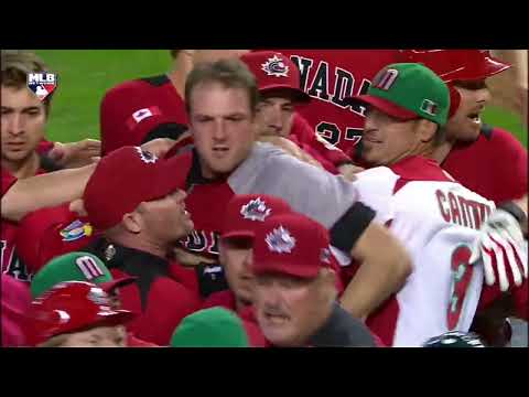 2013 Wbc Canada Vs Mexico Bench Clearing 