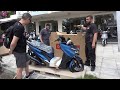 unboxing the new KYMCO X TOWN CT300 scooter for 2020