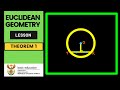 Euclidean/Circle Geometry | Theorem 1 || Line from centre