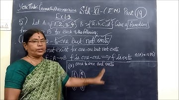 11th Maths [Part-19] Ex-1.3 Set Relations and Functions sum 5-iii,iv E.M Gomathi dharmarajan