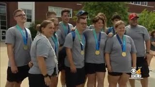 Franklin High School's unified basketball team returns home after winning gold medal