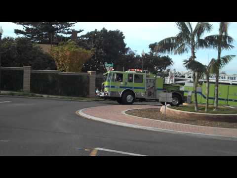 Fire trucks using roundabouts