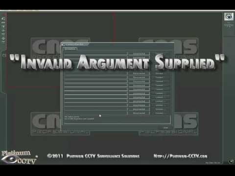Troubleshooting Alnet CMS Client Software - Error: Invalid Argument Supplied