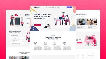 Build & deploy an excellent IT agency website using Html CSS JavaScript