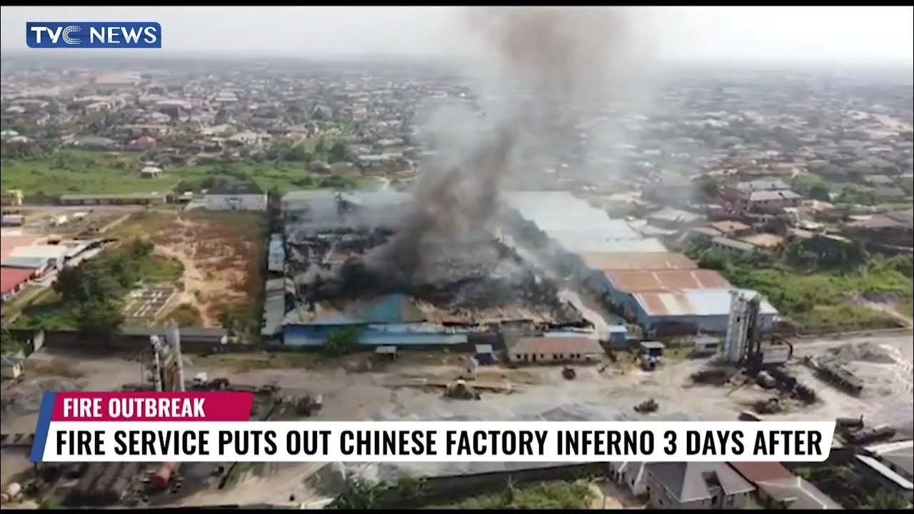 Fire Service Puts Out Chinese Factory Inferno Three Days After