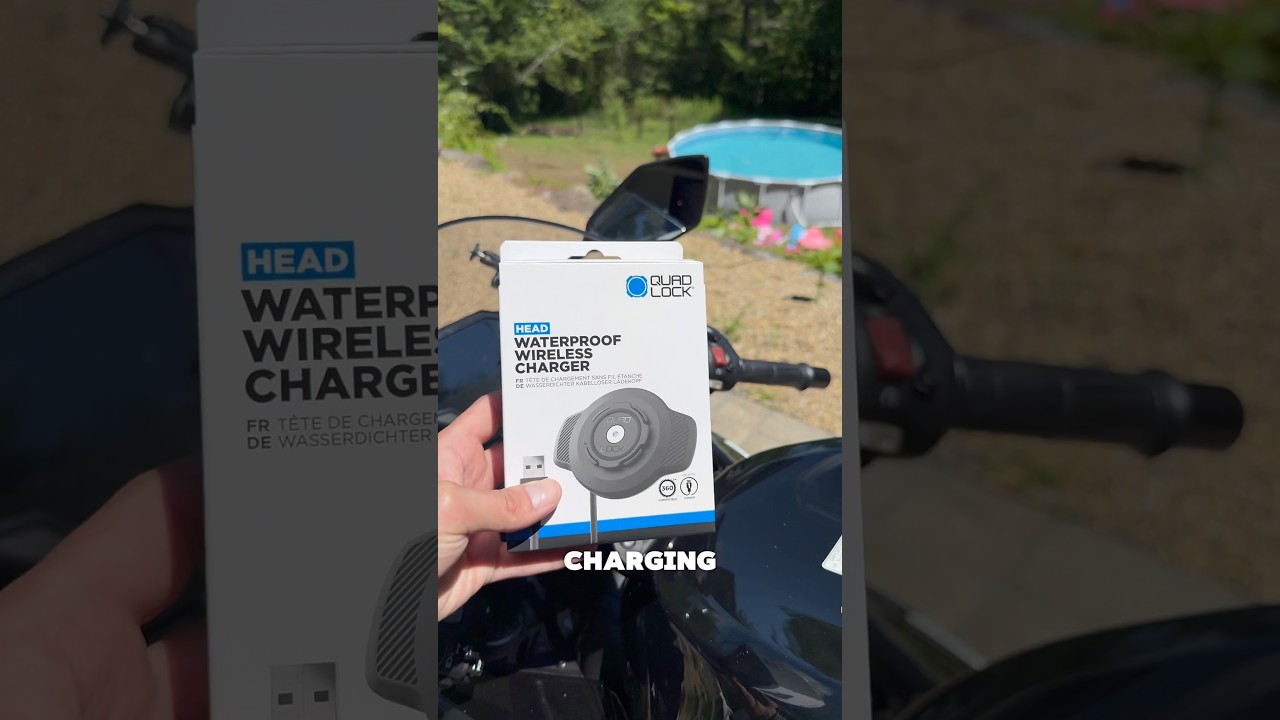 Installing the QuadLock wireless charging unit. #zx6r - YouTube