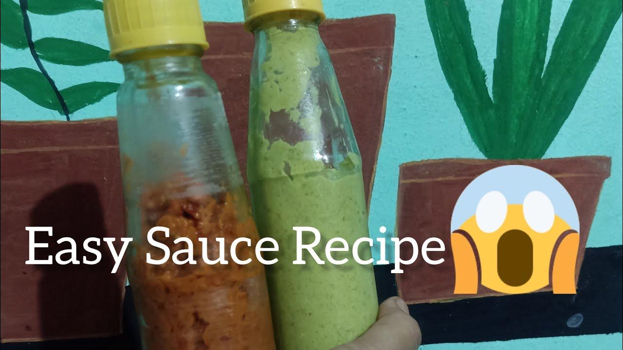2 Very Easy Sauce Recipe Red Chilli sauce & Green Chilli sauce 🤯😱