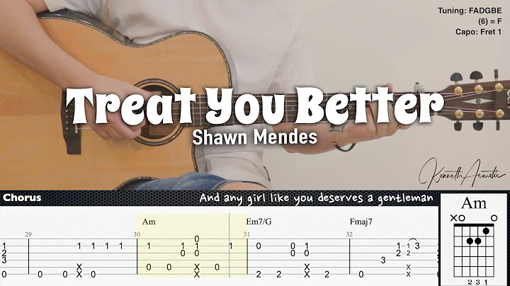 Treat You Better Guitar version - Guitar performance video thumbnail