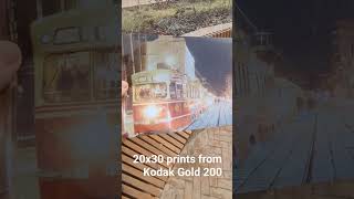 color 20x30 optical Kodak prints from Moscow tram parade