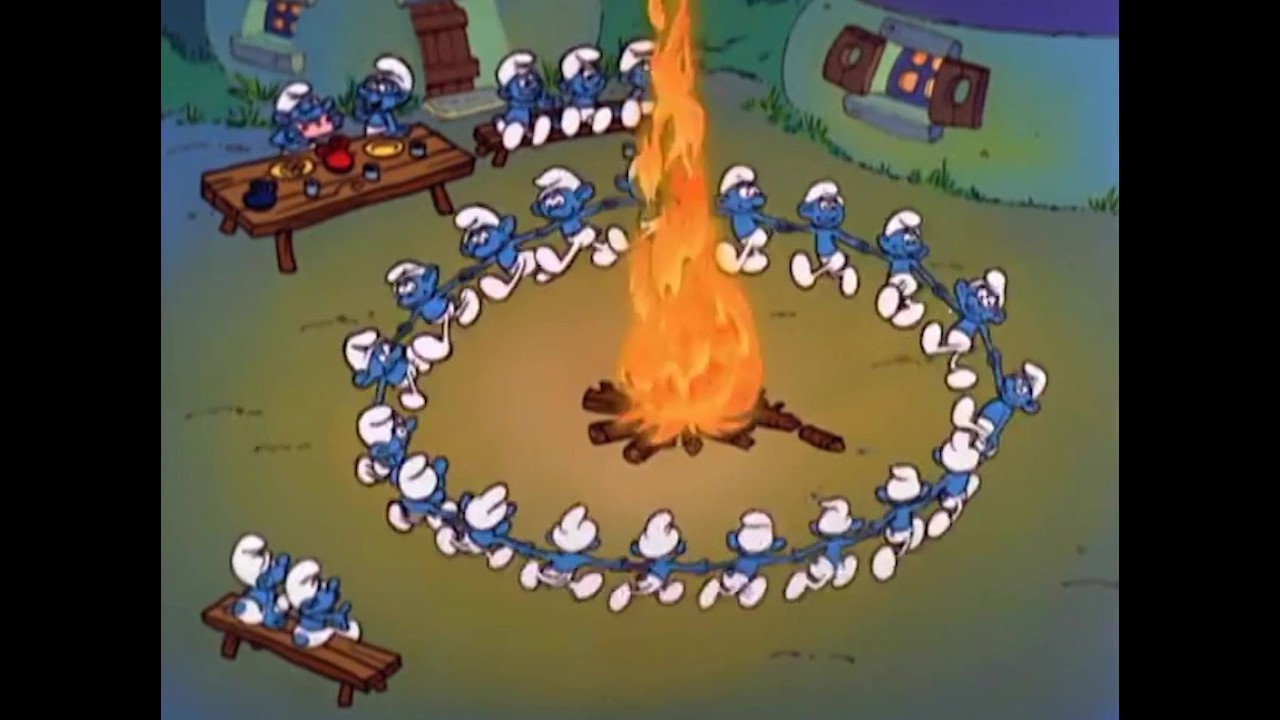 Orkestar Štrumpfova u pesmici 