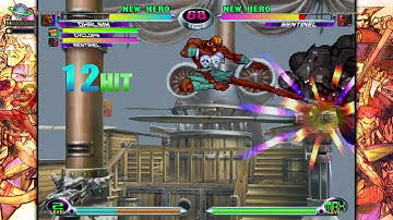 MvC2 Dhalsim 140% FSD Inferno xx HSF, Tag combo K.O., FSD xx Inferno combo vs Storm/Sentinel 9/14/24