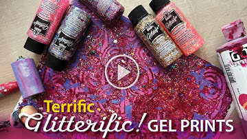 Terrific Glitterific Gel Printing Tips–Tutorial Tidbits