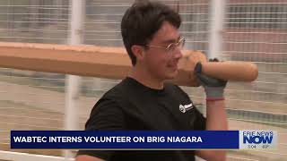 Wabtec Interns Volunteer on Brig Niagara