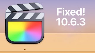 Apple Fixed It! The Final Cut Pro Version 10.6.3 Update Addresses The Transition Issue.